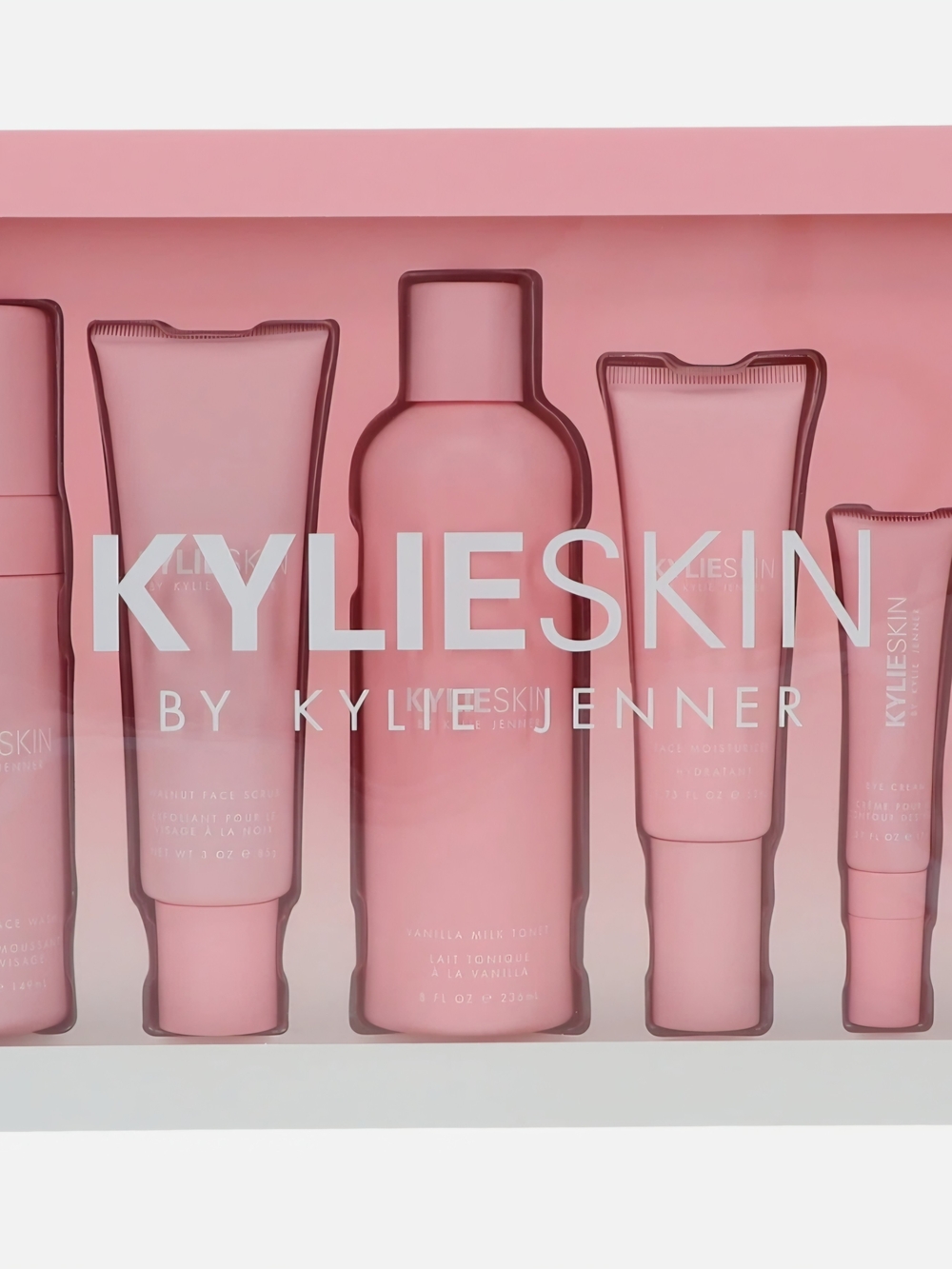 NIB! KYLIE SKIN Pink Skincare Set by Kylie Jenner 5PC FULL SIZE